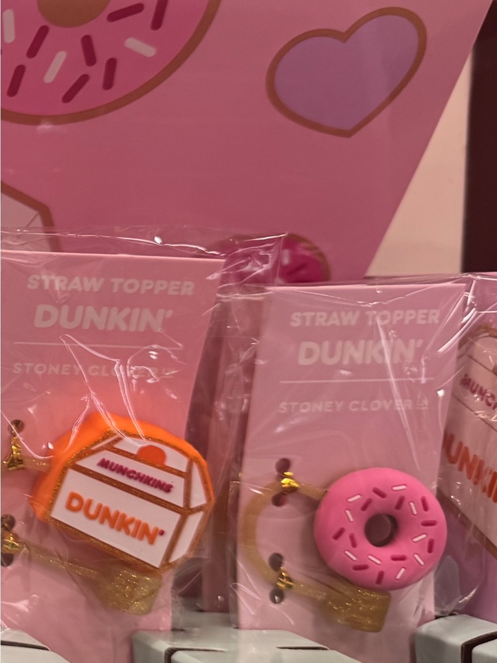 Stoney clover x dunkin straw toppers